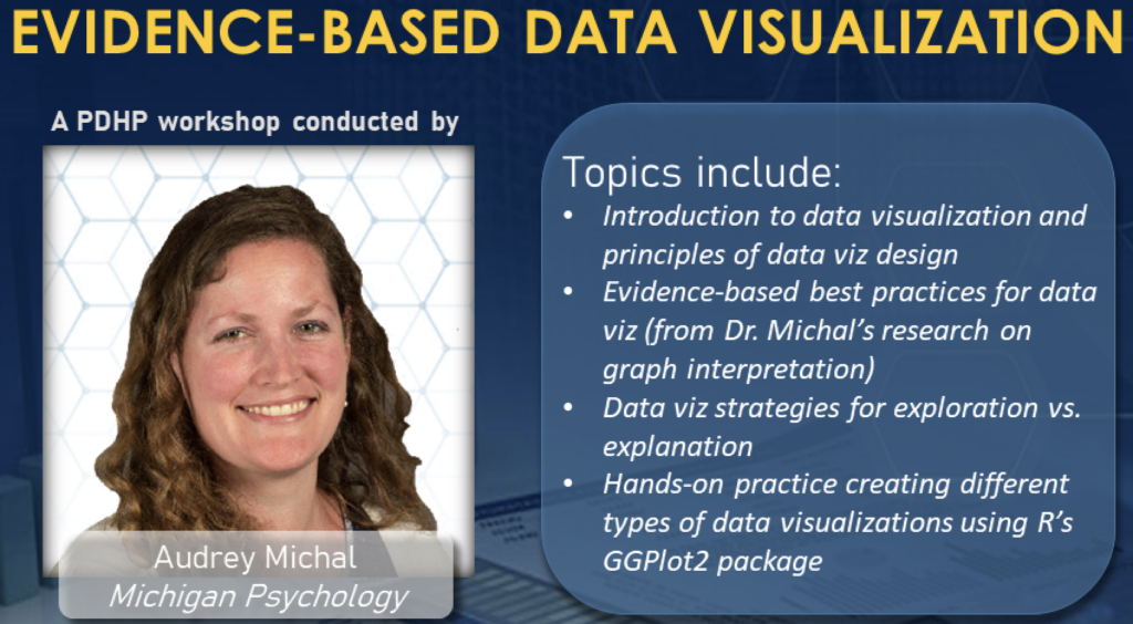 poster for Evidence-Based Data Visualization