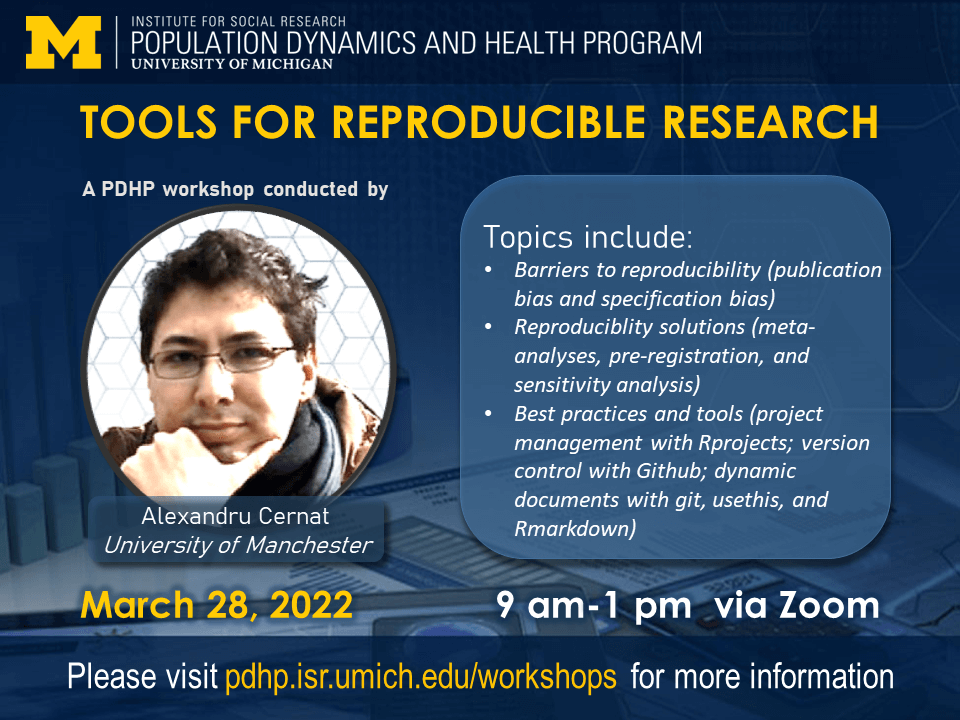 Tools For Reproducible Research by Alexandru Cernat